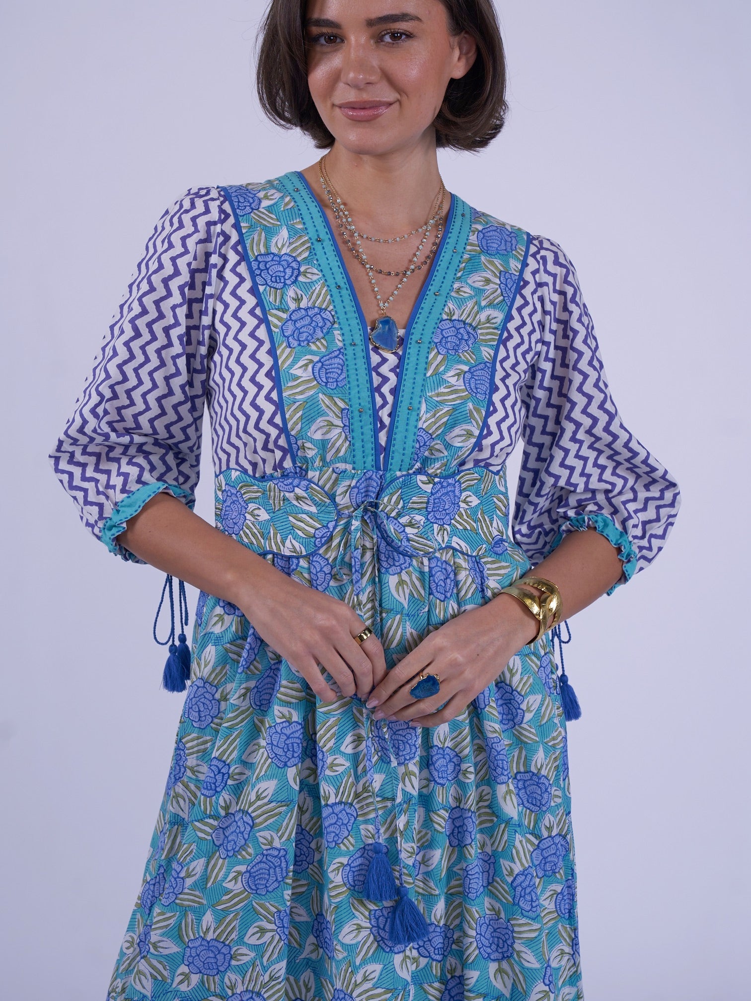 'IVY' DRESS IN BLUE