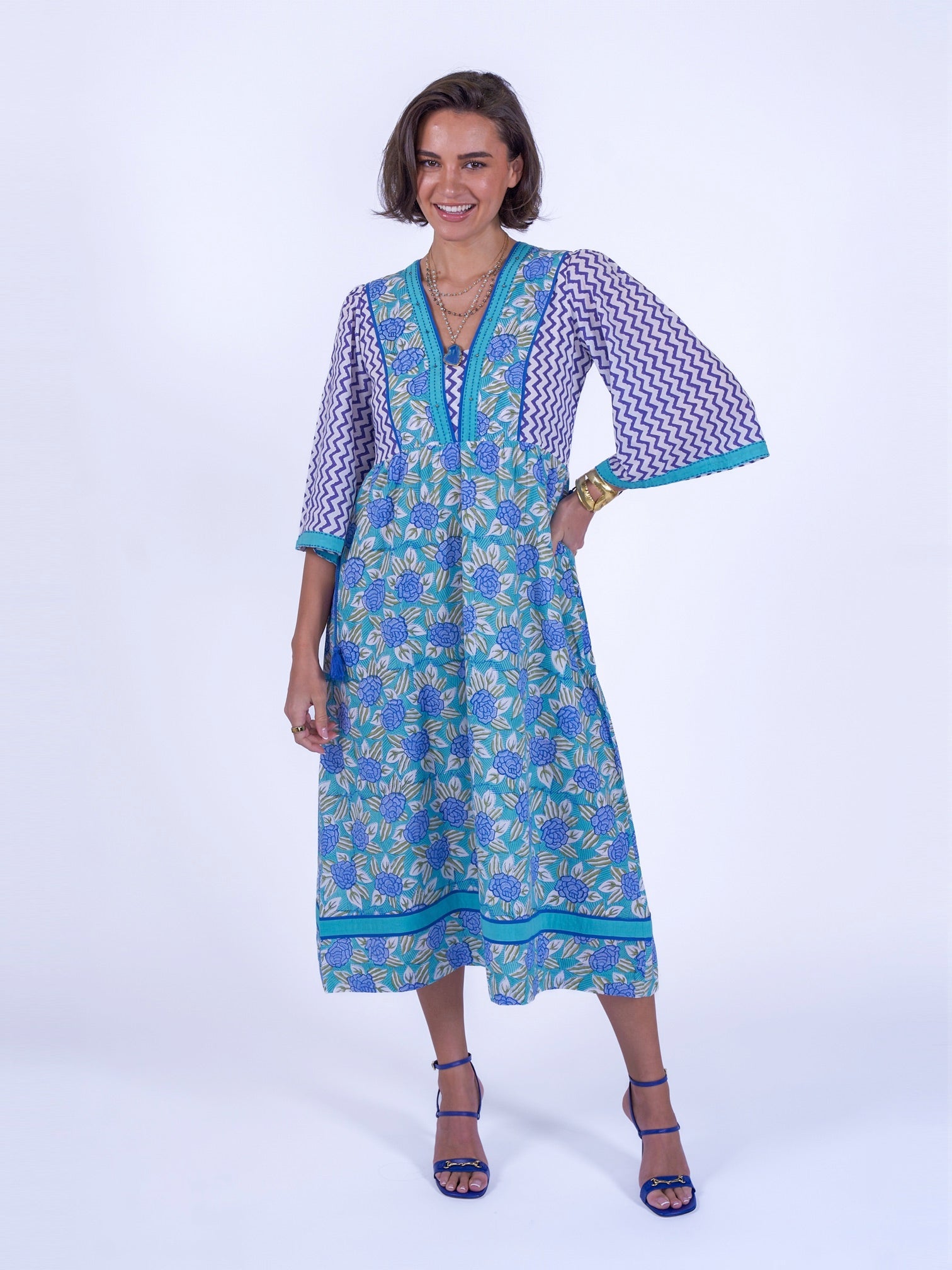 'IVY' DRESS IN BLUE