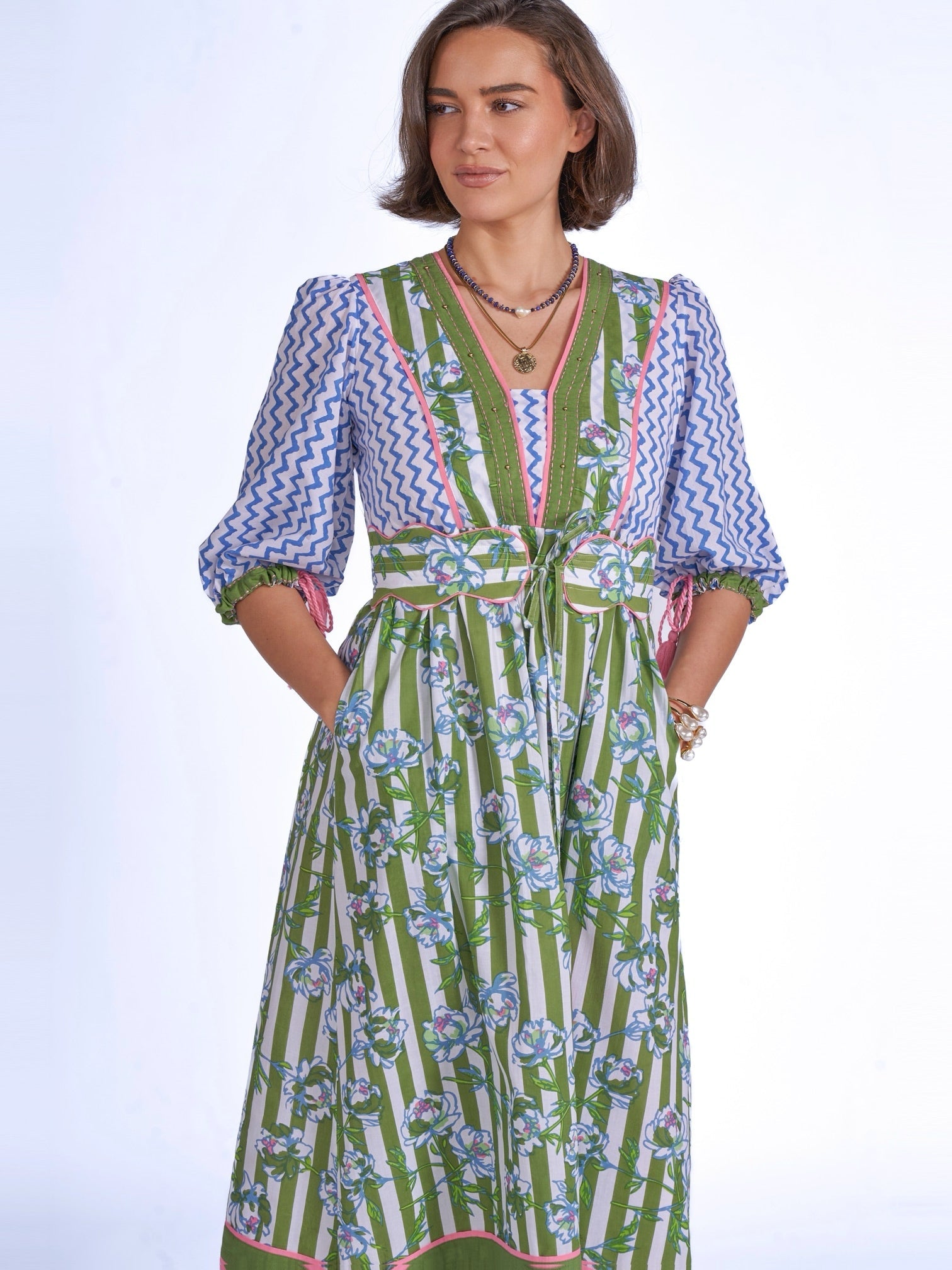 'IVY' DRESS IN APPLE BLOSSOM