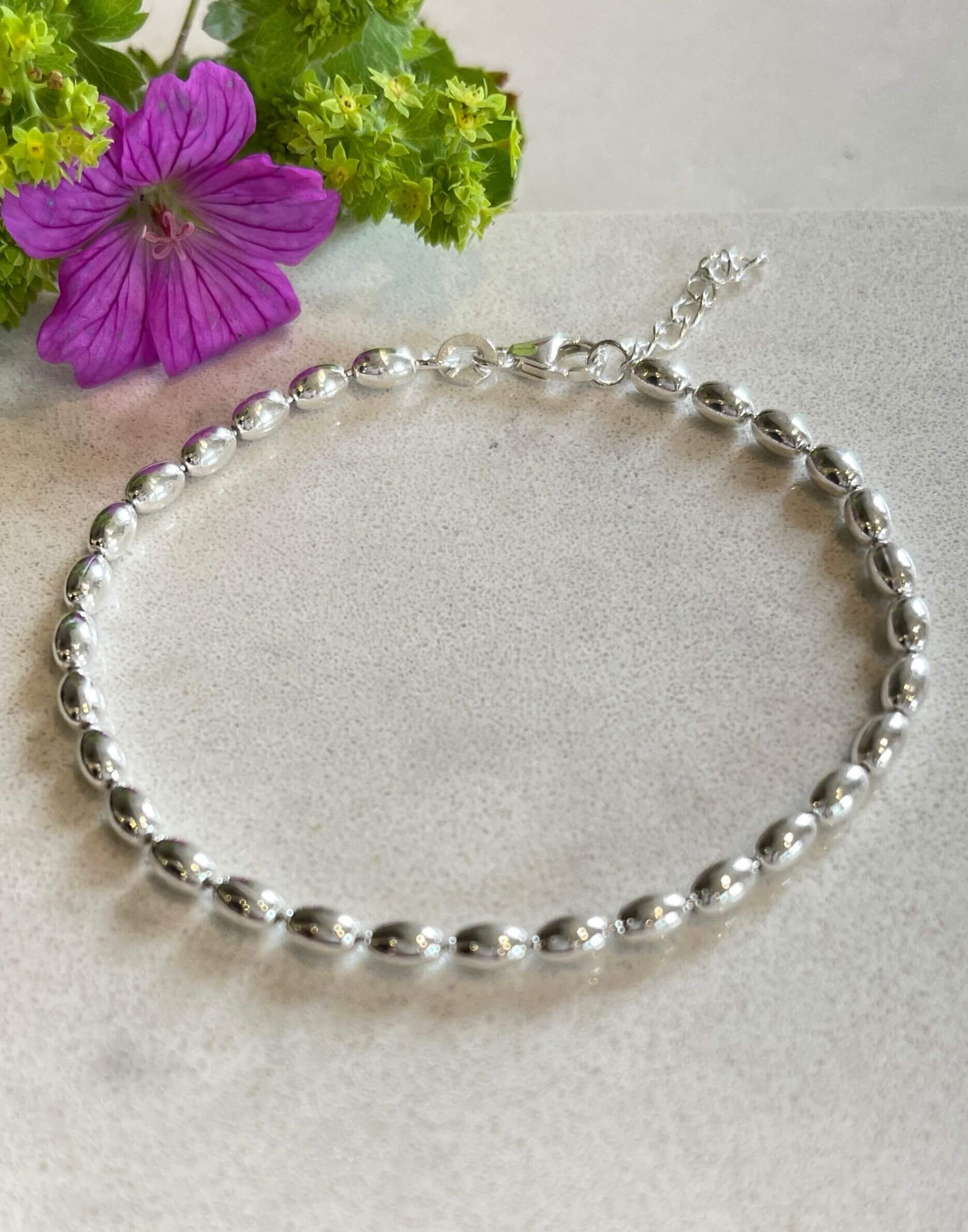 Jilly Sterling Silver Ball Bracelet