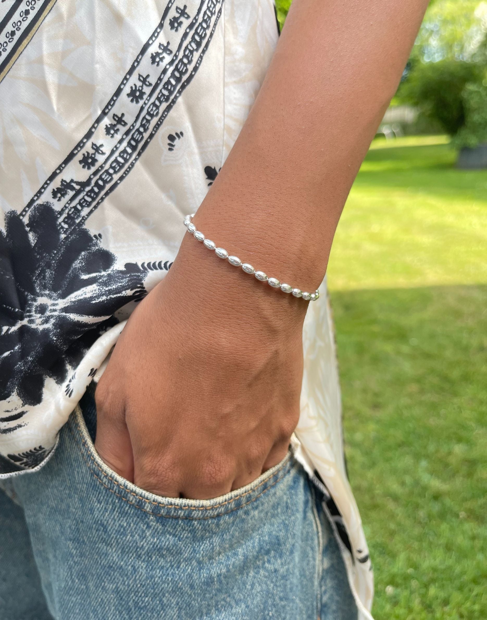Jilly Sterling Silver Ball Bracelet