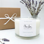 3 Wick Jumbo Candle - Violet and Sweet Pea