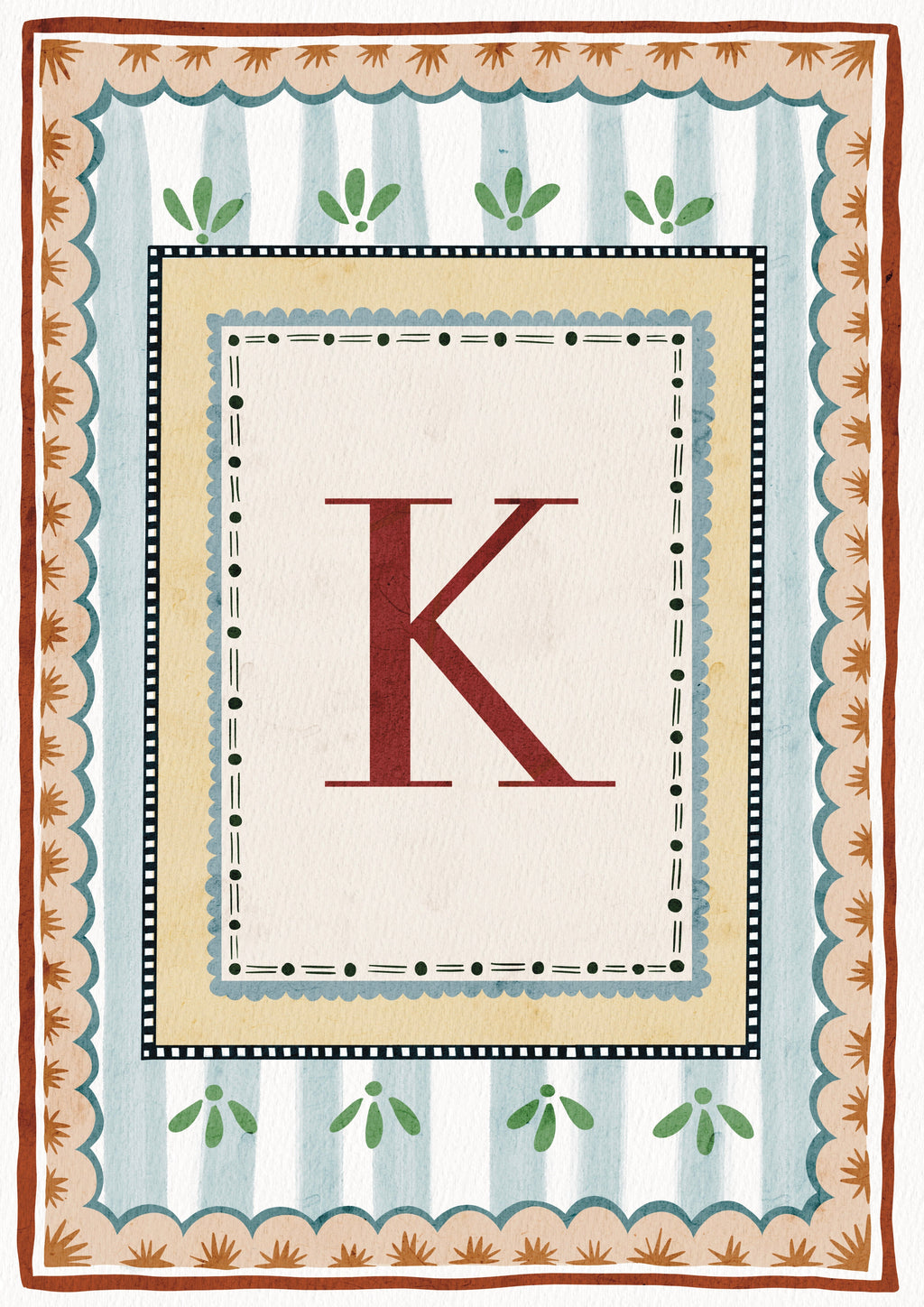 ALPHABET LETTERS ~ Blue / Red