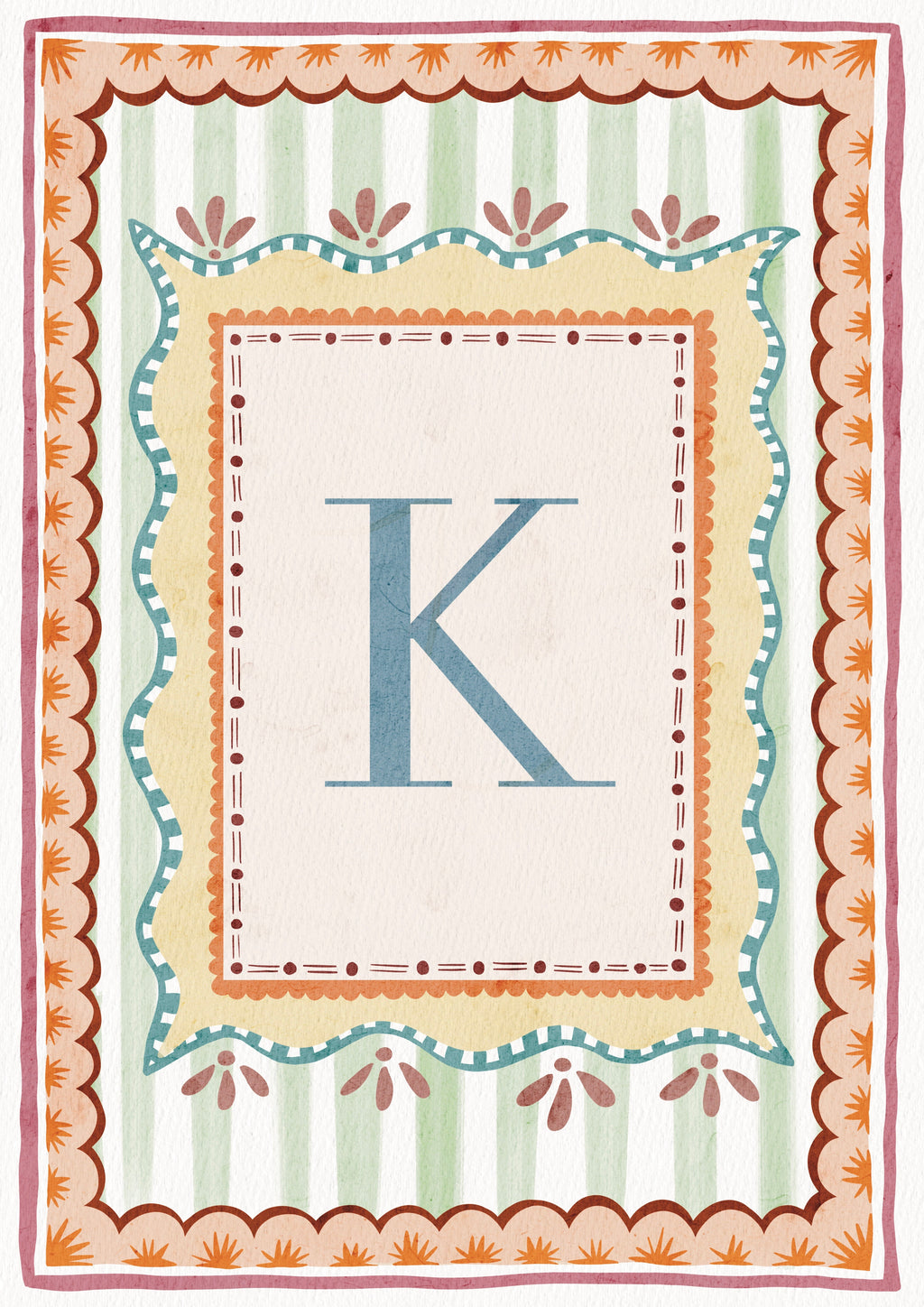 ALPHABET LETTERS ~ Blue / Pink / Green /