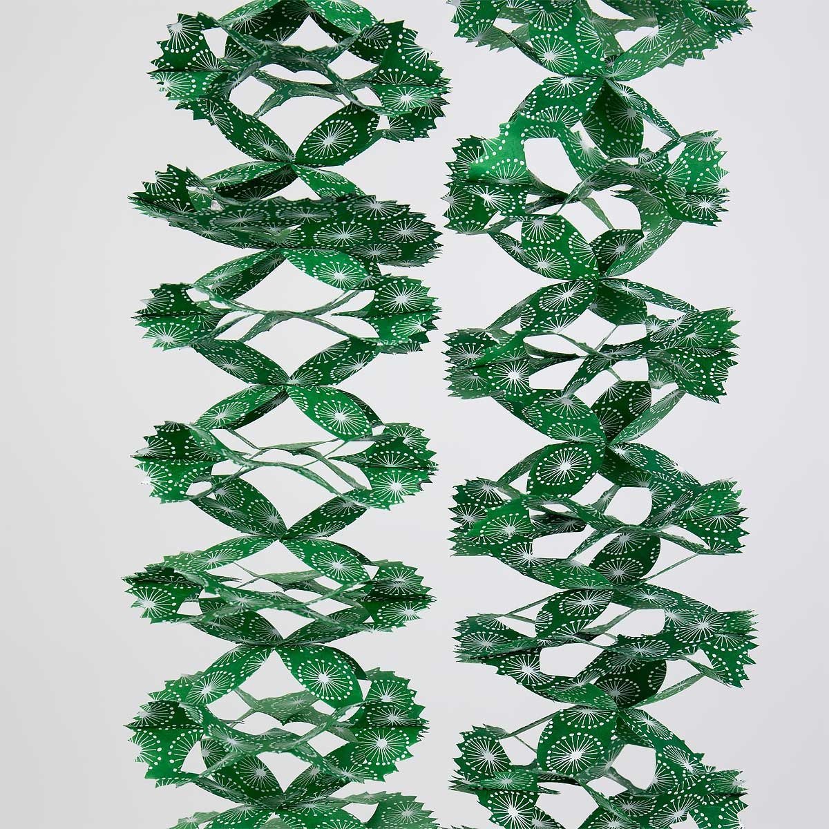 Kathmandu Honeycomb Paper Garland, Fair Trade | Green & White