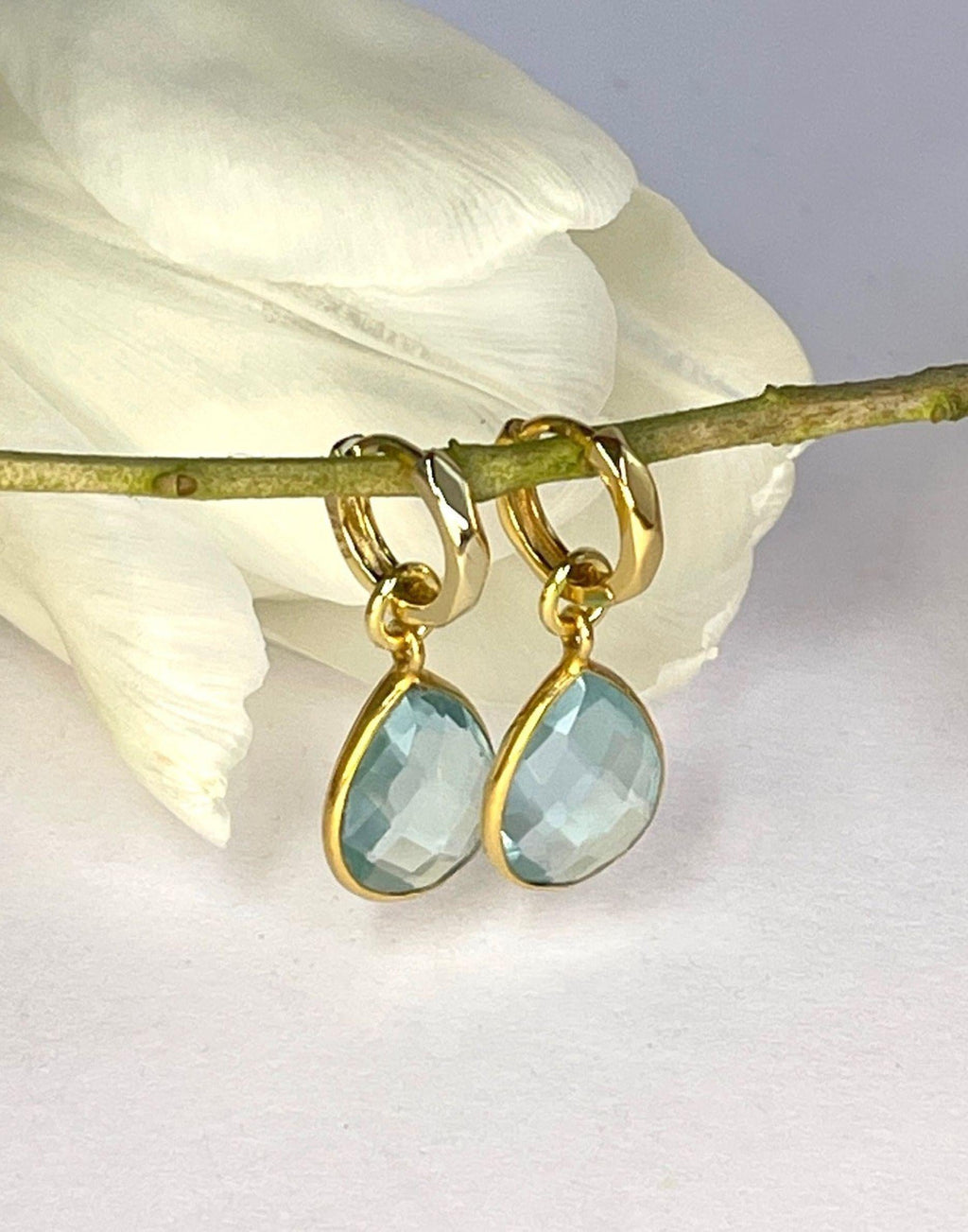 Kiera Blue Topaz Drop Earrings