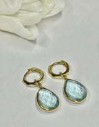 Kiera Blue Topaz Drop Earrings