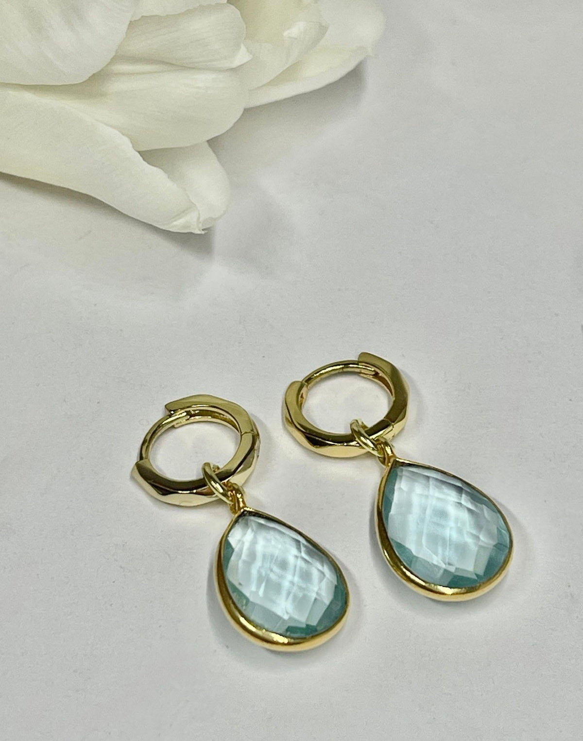 Kiera Blue Topaz Drop Earrings