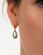 Kiera Forest Green Drop Earrings
