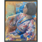 Kimono Framed Canvas Print
