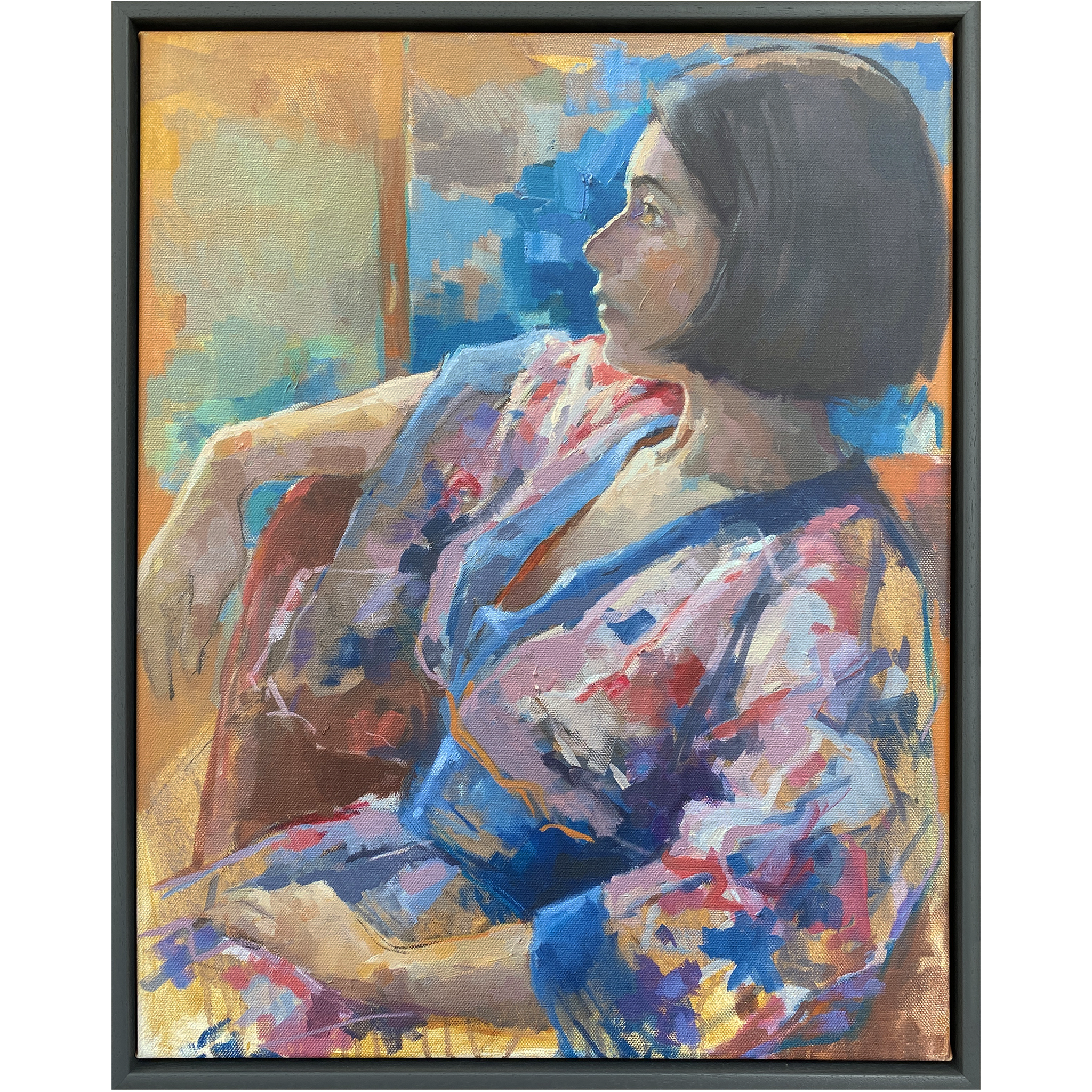 Kimono Framed Canvas Print