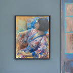 Kimono Framed Canvas Print - Medium