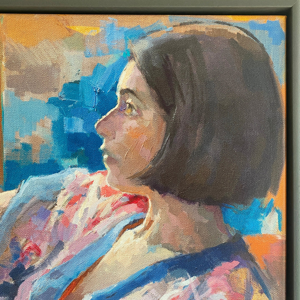Kimono Framed Canvas Print