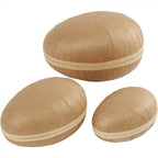 Easter Kraft Eggs Craft Kit With Ribbon & Feathers