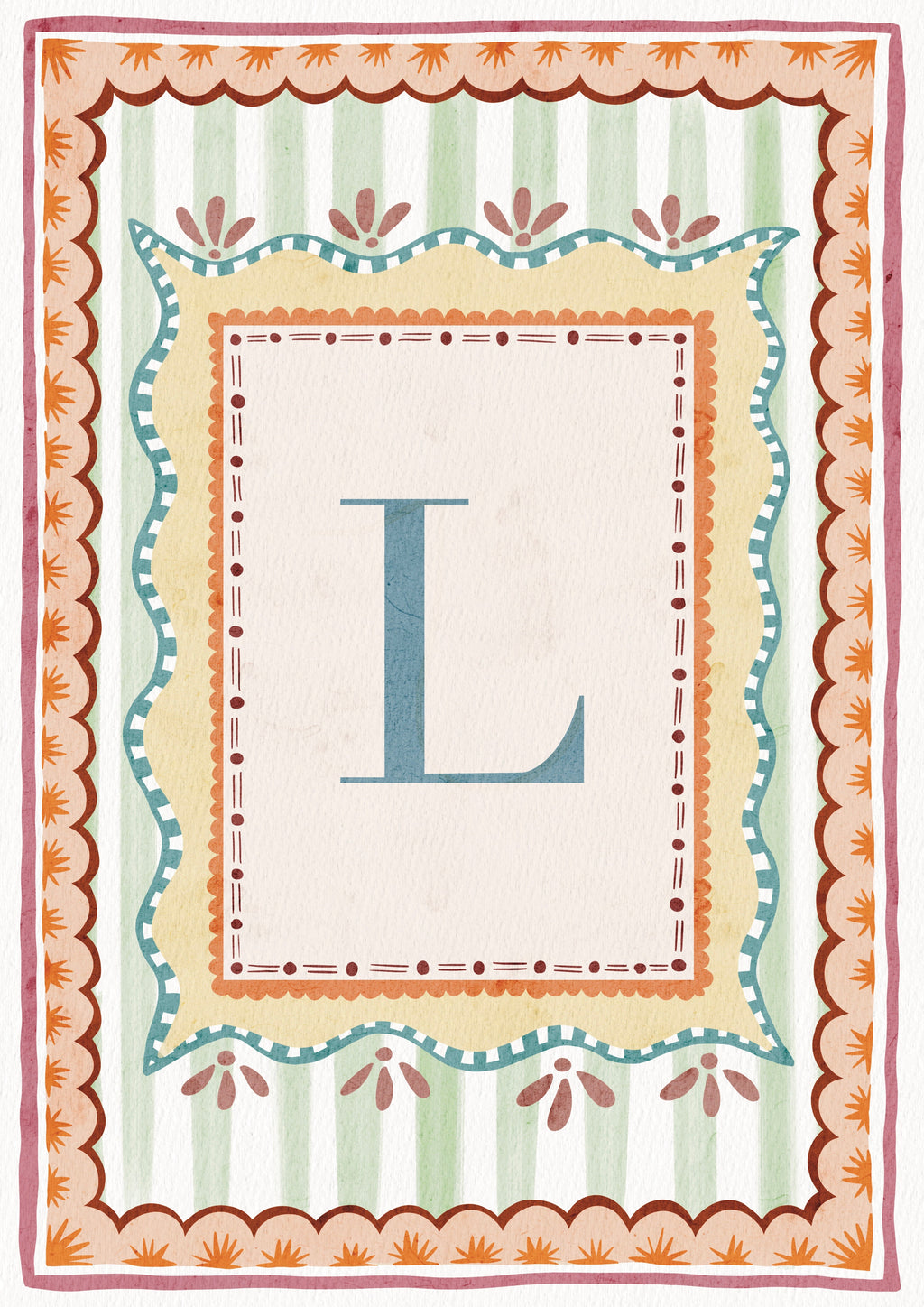 ALPHABET LETTERS ~ Blue / Pink / Green /