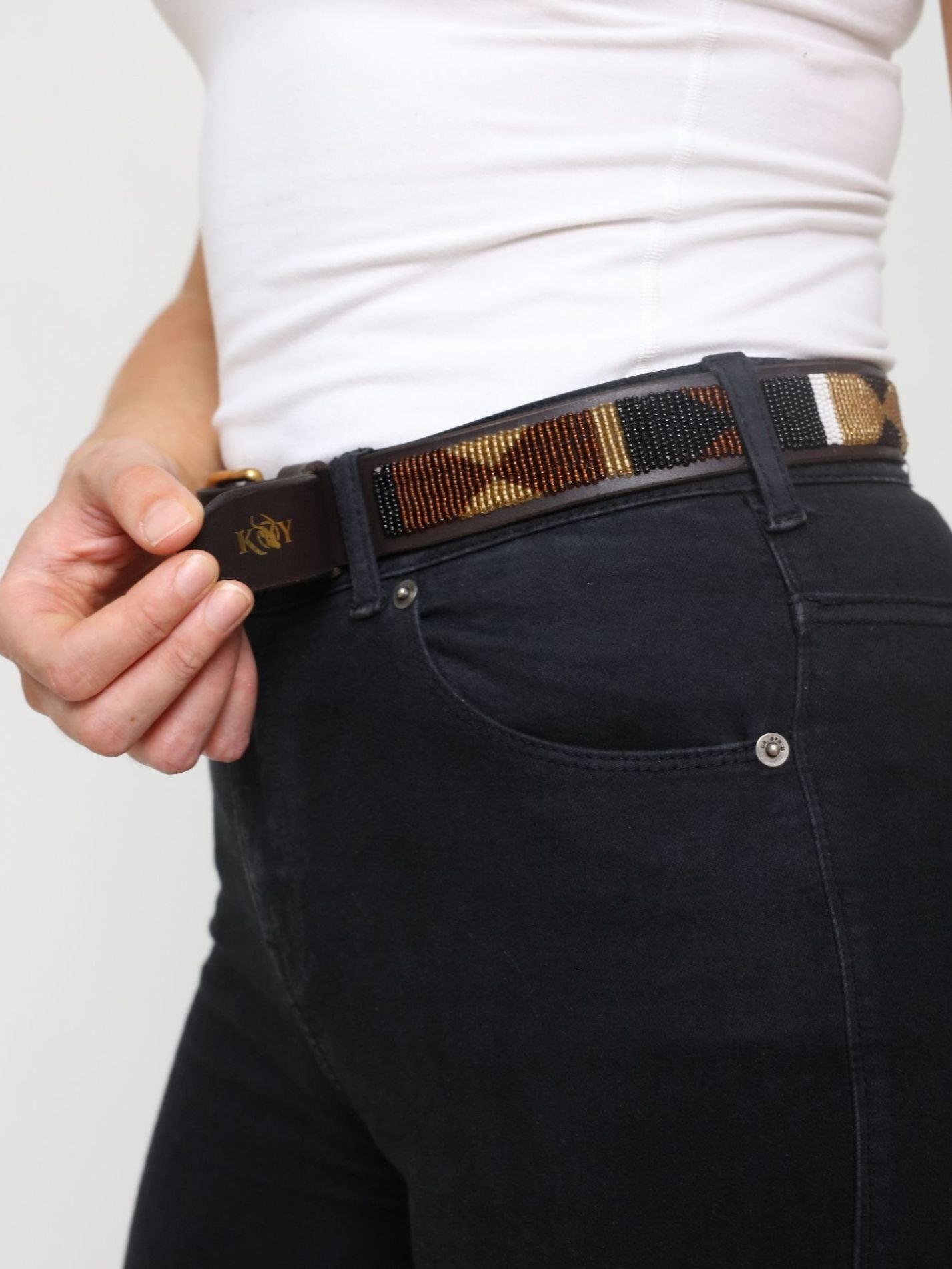 Beaded Belt - Dunia (Narrow)