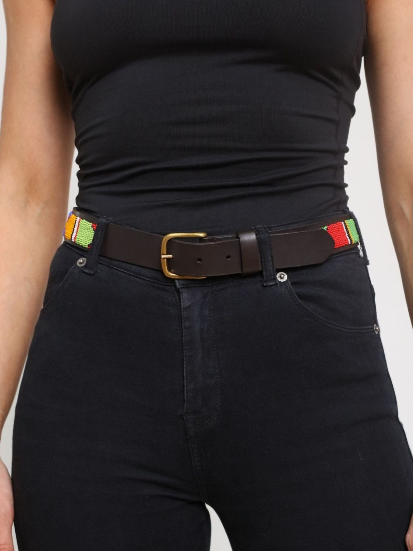 Beaded Belt - Jua (Narrow)