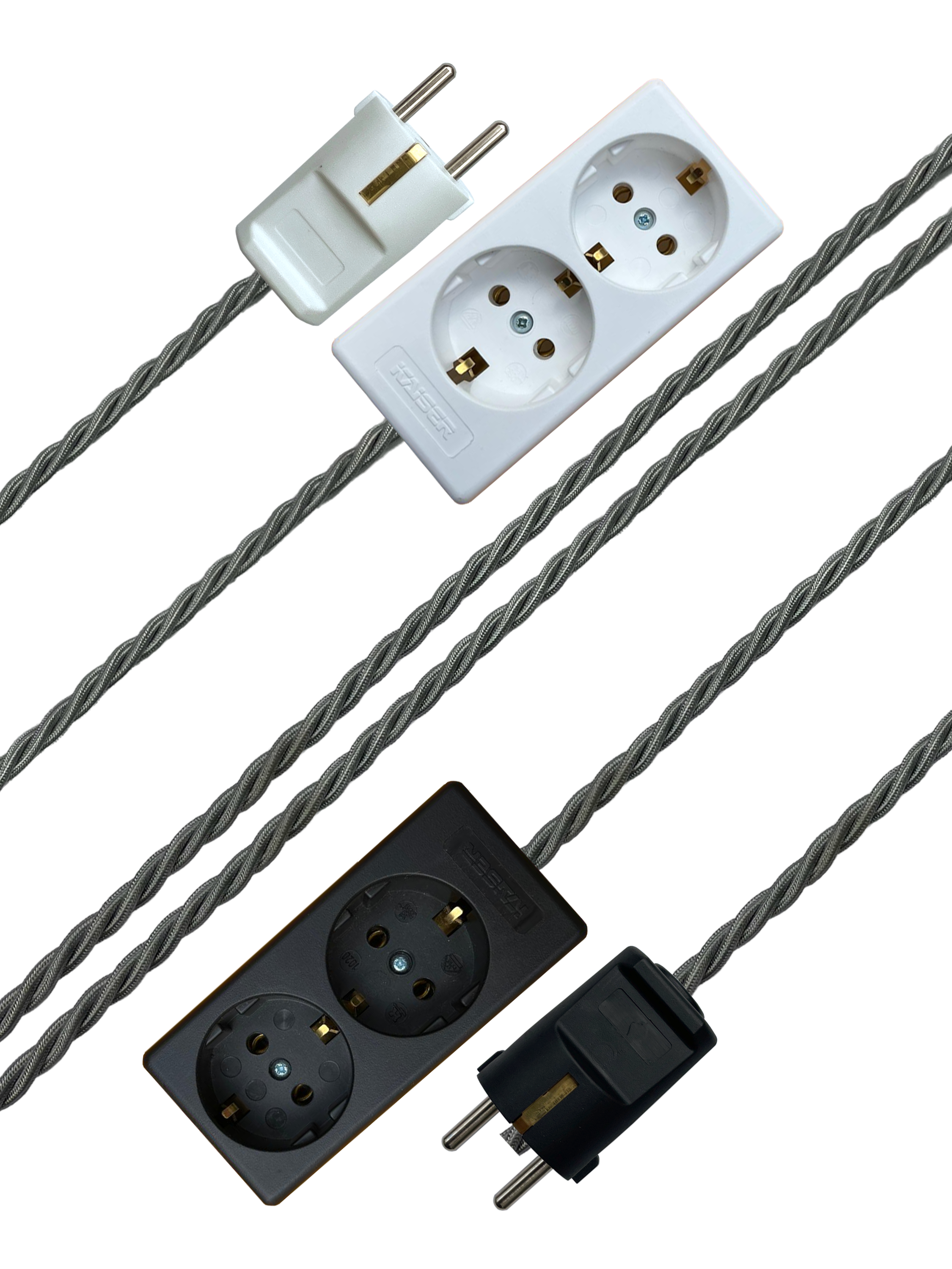 Dove - Lola's Leads EU Fabric Extension Cable