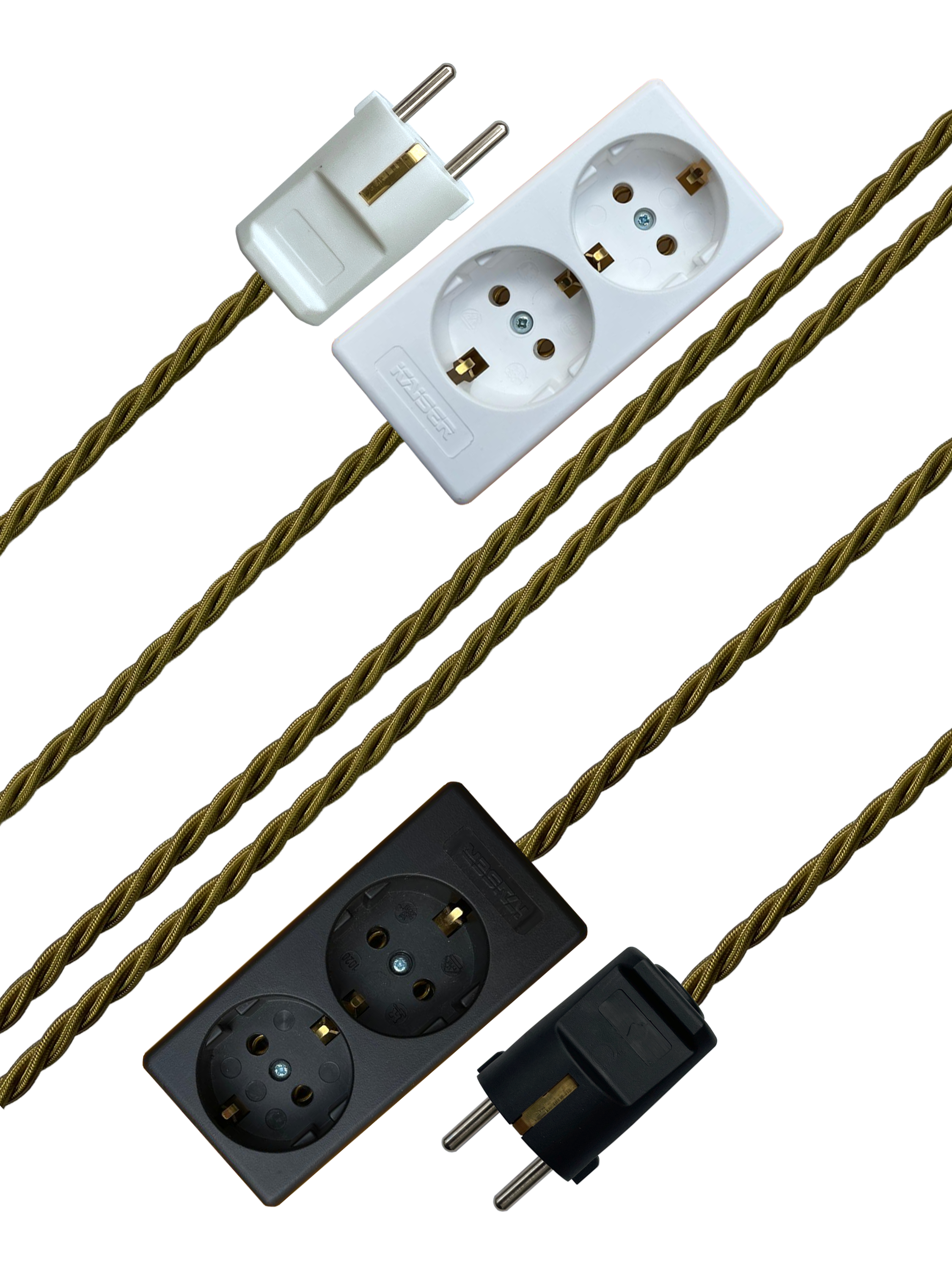 Kelp - Lola's Leads EU Fabric Extension Cable
