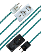Lagoon - Lola's Leads EU Fabric Extension Cable