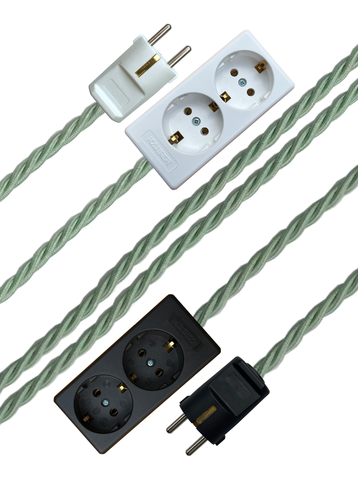 Moon Moth - Lola's Leads EU Fabric Extension Cable