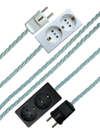 Powder Blue - Lola's Leads EU Fabric Extension Cable