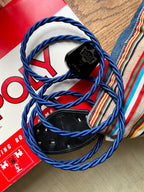 Cobalt - Lola's Leads Fabric Extension Cable