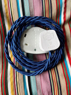 Cobalt - Lola's Leads Fabric Extension Cable