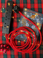 Gilded Crimson - Lola's Leads Fabric Extension Cable