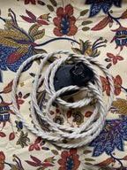 Oatmeal Linen - Lola's Leads Fabric Extension Cable