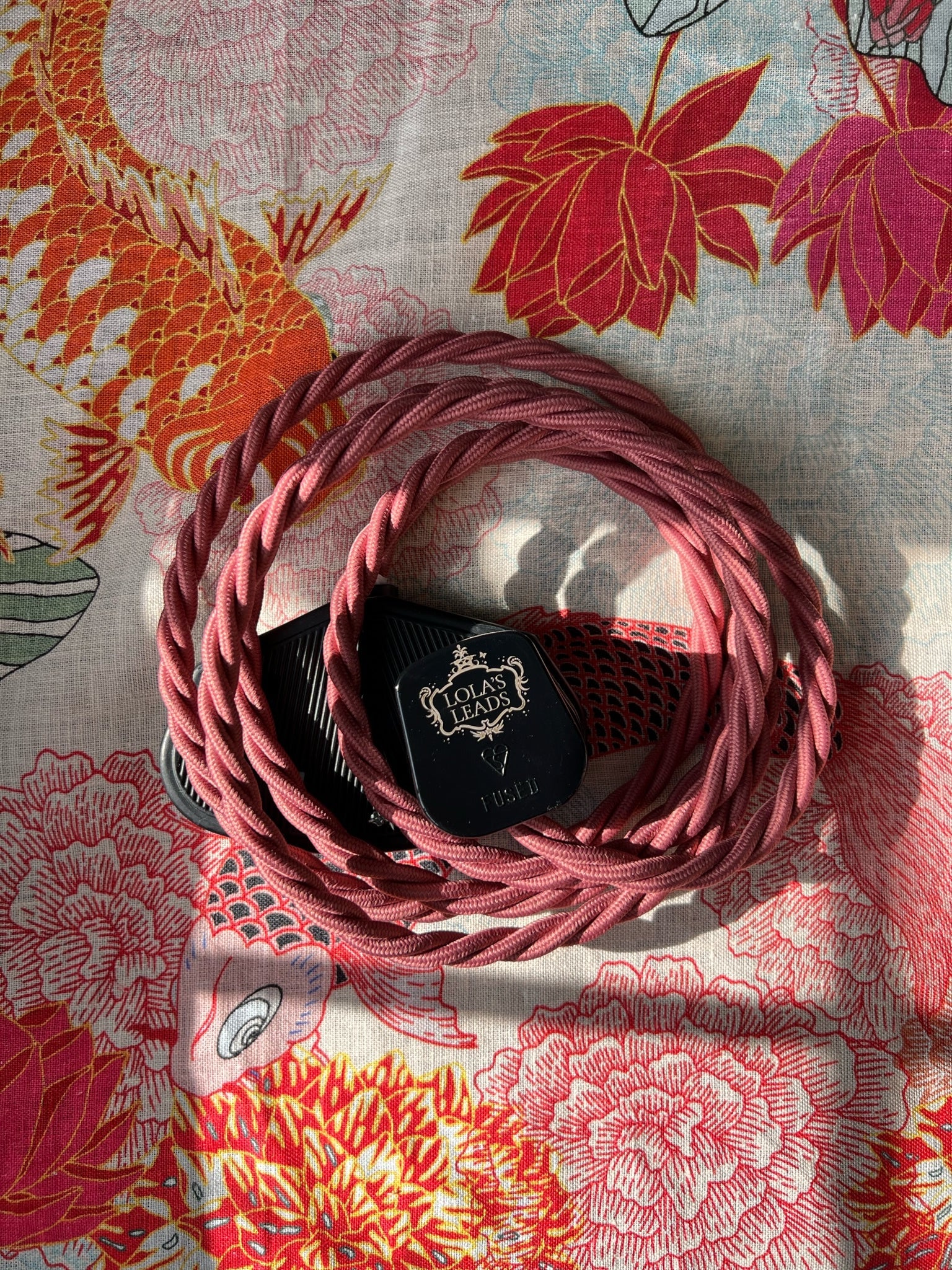 Pompadour - Lola's Leads Fabric Extension Cable