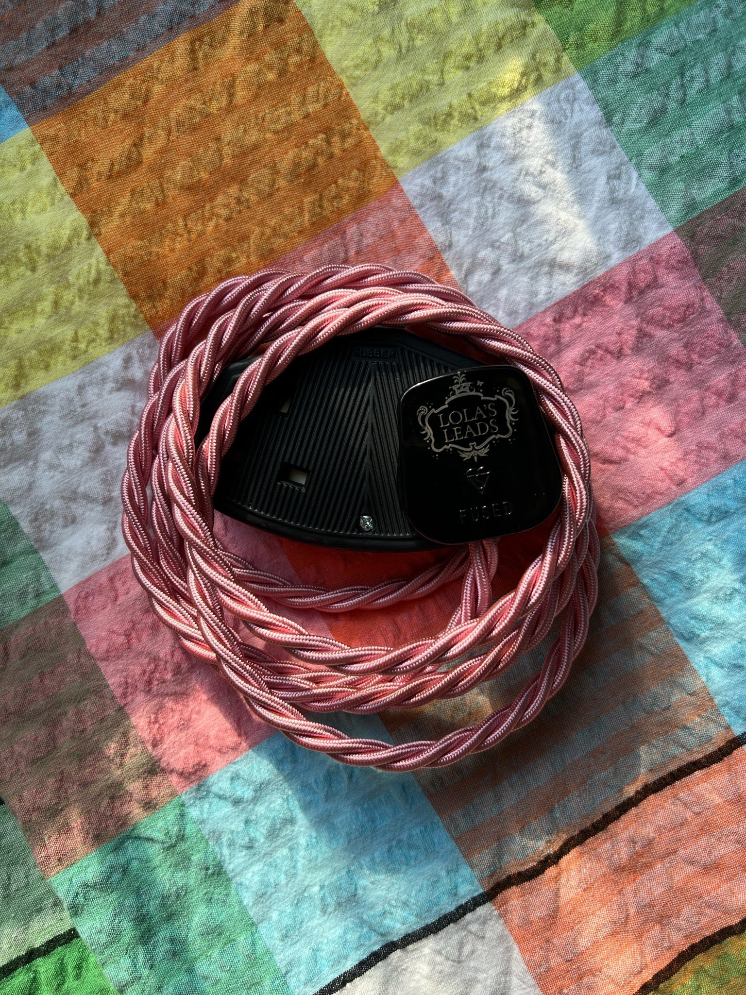Shrimp - Lola's Leads Fabric Extension Cable