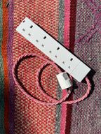 EU Travel Adaptor in White 4 Sockets (Collective)