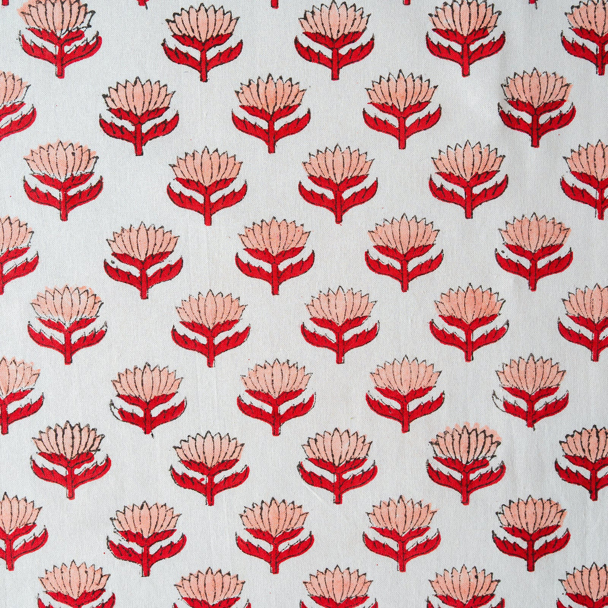 LOTUS FLOWER GREEN tea towel