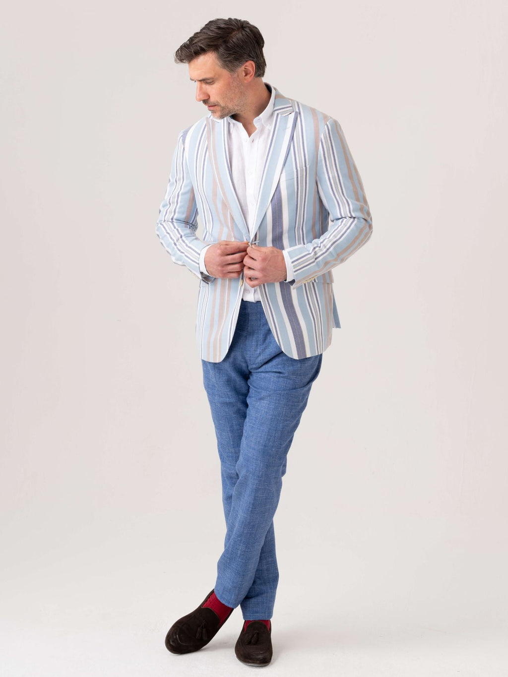 Lamu Striped Kikoy Blazer