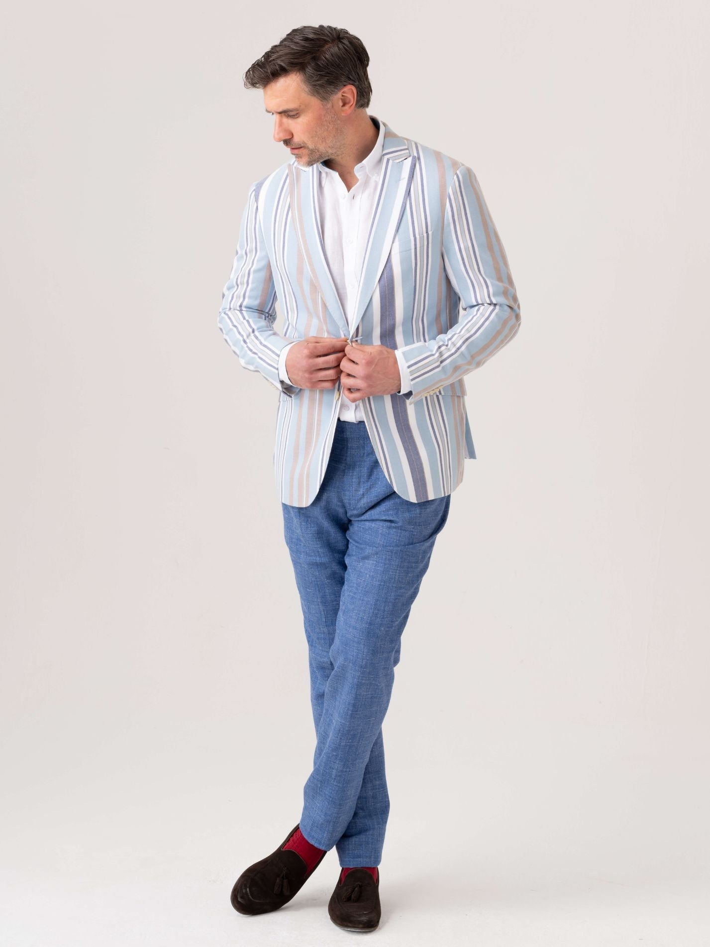Lamu Striped Kikoy Blazer