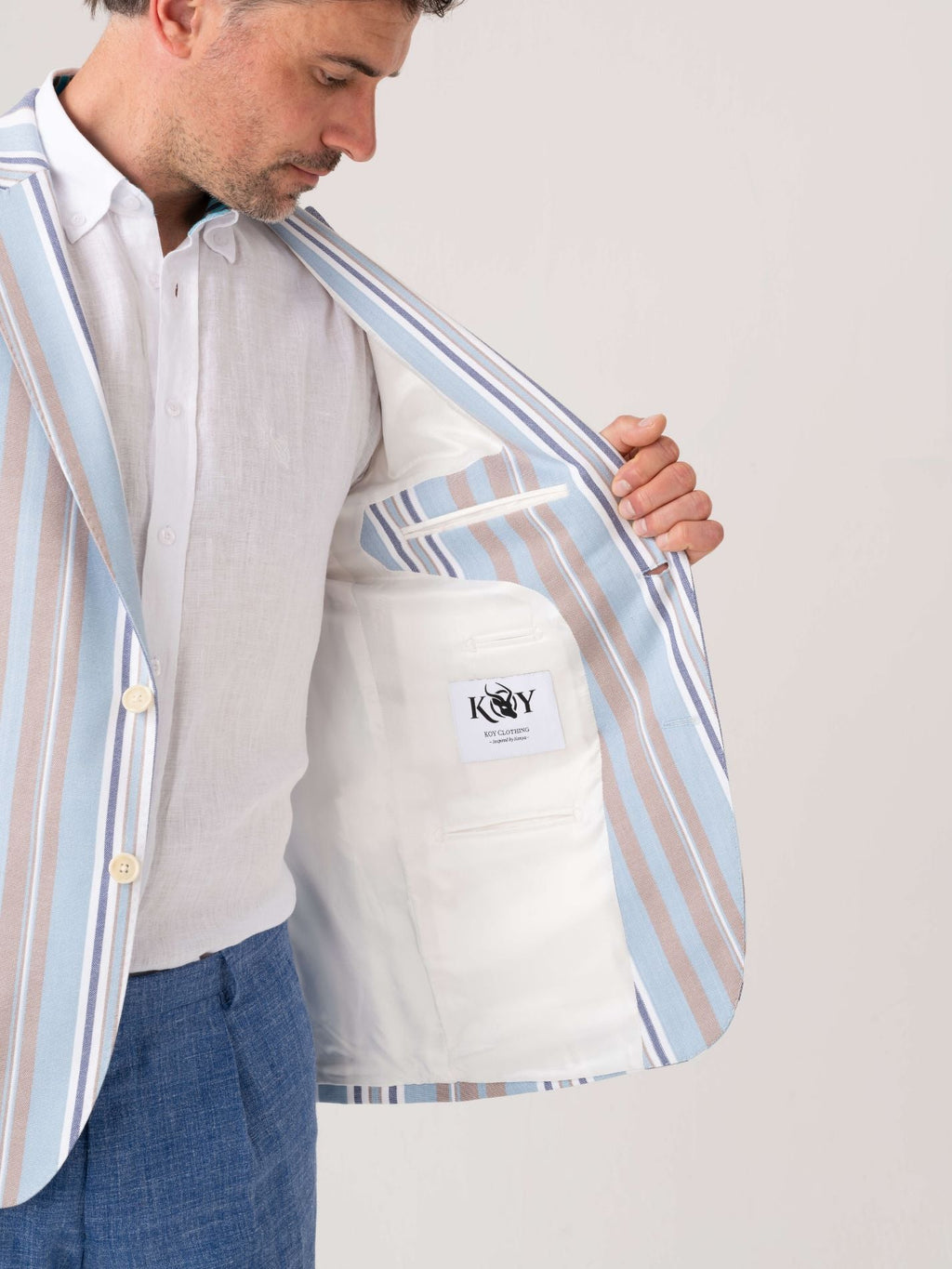 Lamu Striped Kikoy Blazer