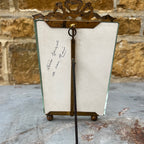 Antique French Bevelled Glass Photo Frame