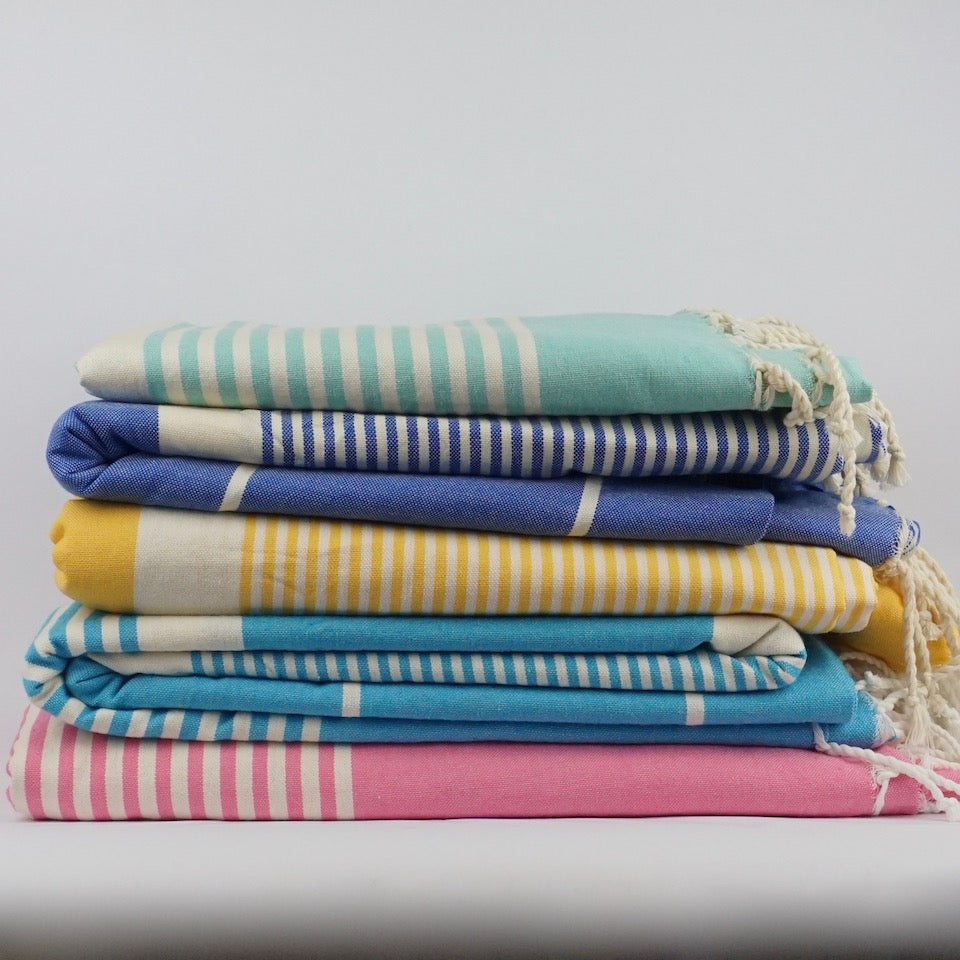 Large Stripey Cotton Throw