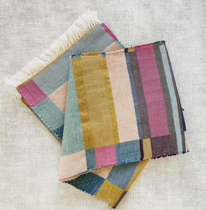 New  Horizons Woven Scarf - Green/Multi