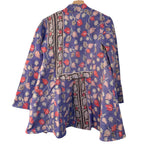 Lavender & Pink Long Kantha Coat