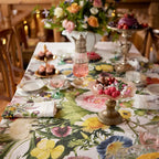 Linen Tablecloth 220 x 145cm | A Flower Garden