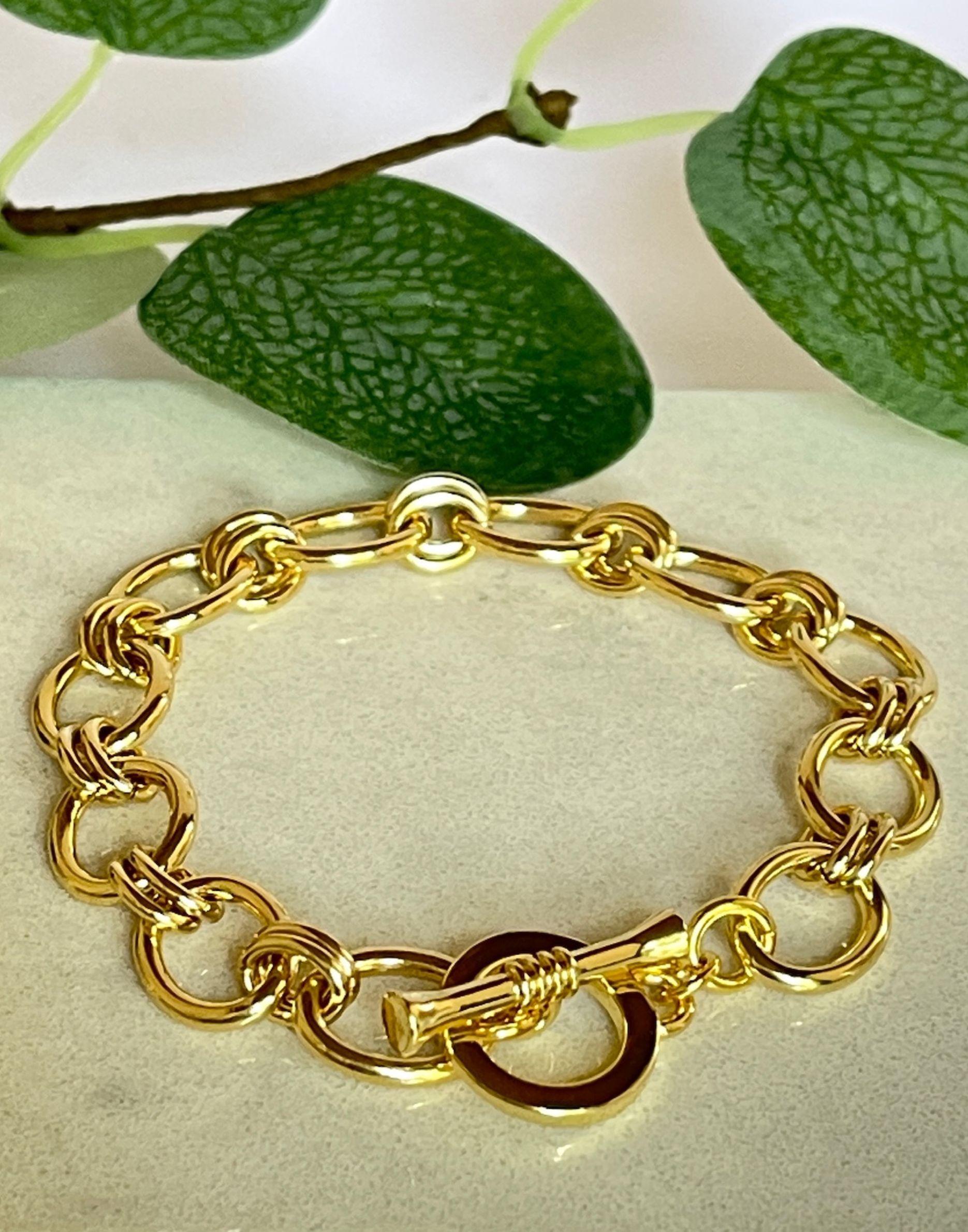 Lizzy Gold Link Bracelet