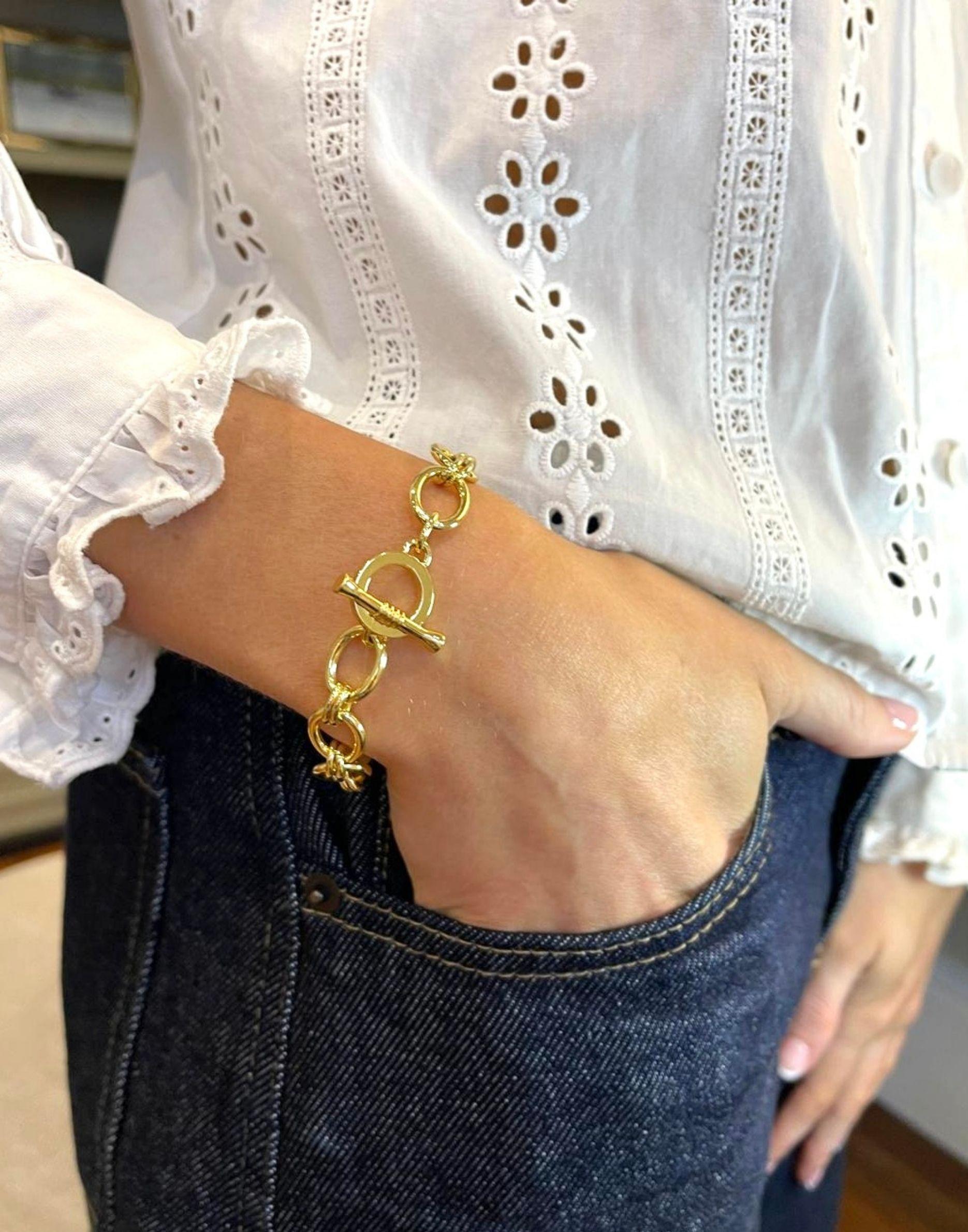 Lizzy Gold Link Bracelet