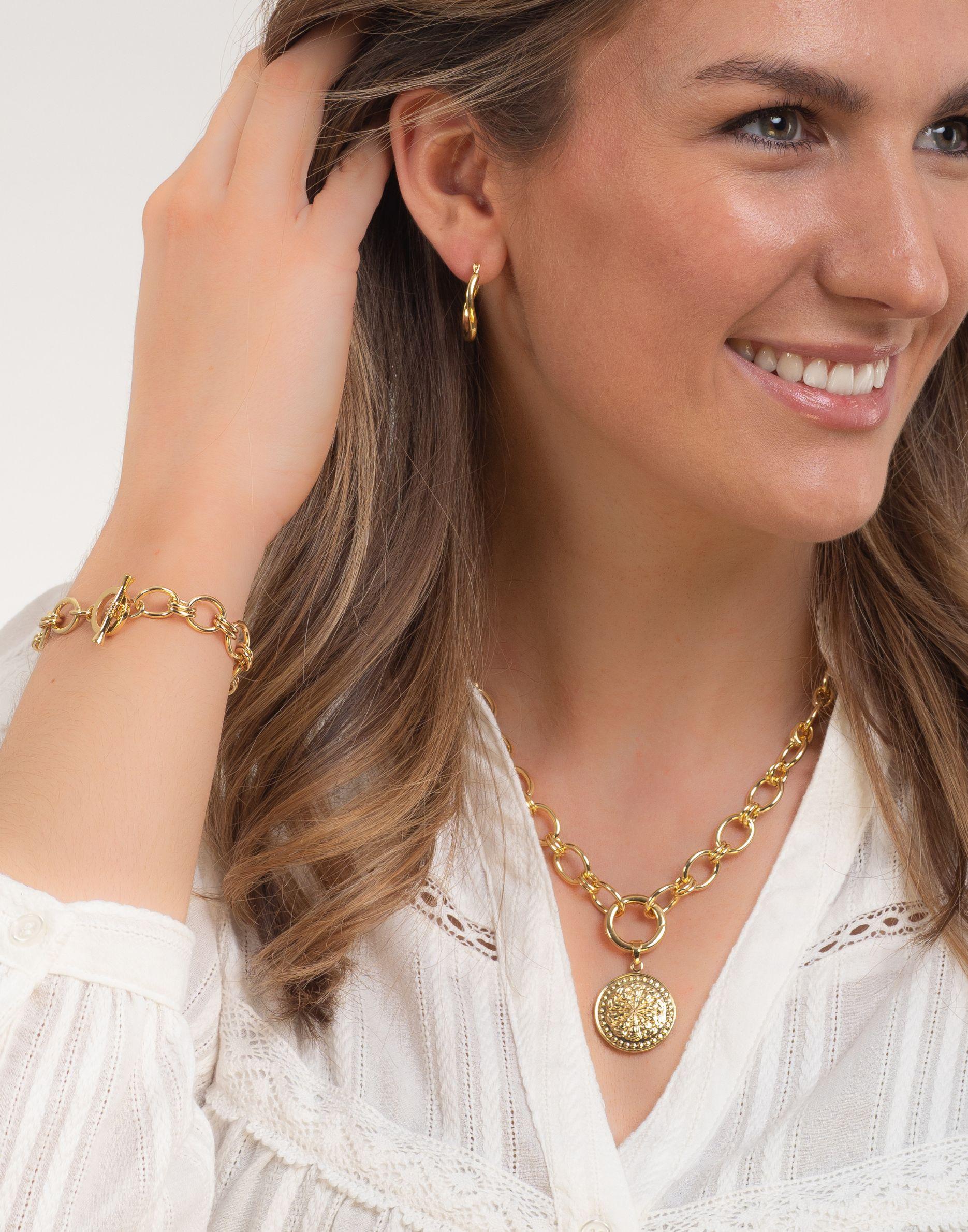 Lizzy Gold Link Bracelet