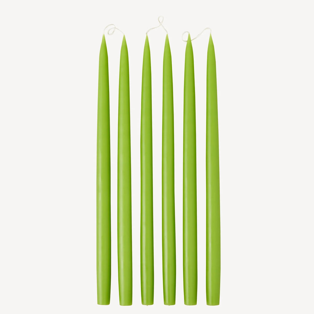Spring Green -  Tapered Dinner Candles