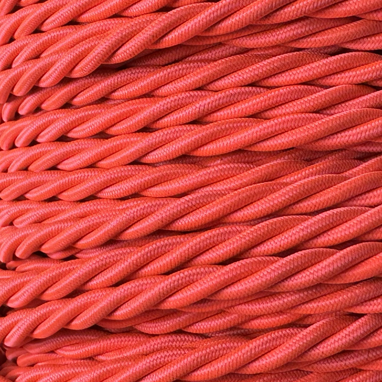 Luminous Coral - Lola's Leads EU Fabric Extension Cable