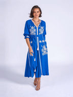 'LYRA' DRESS IN ROYAL BLUE'