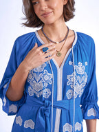 'LYRA' DRESS IN ROYAL BLUE'