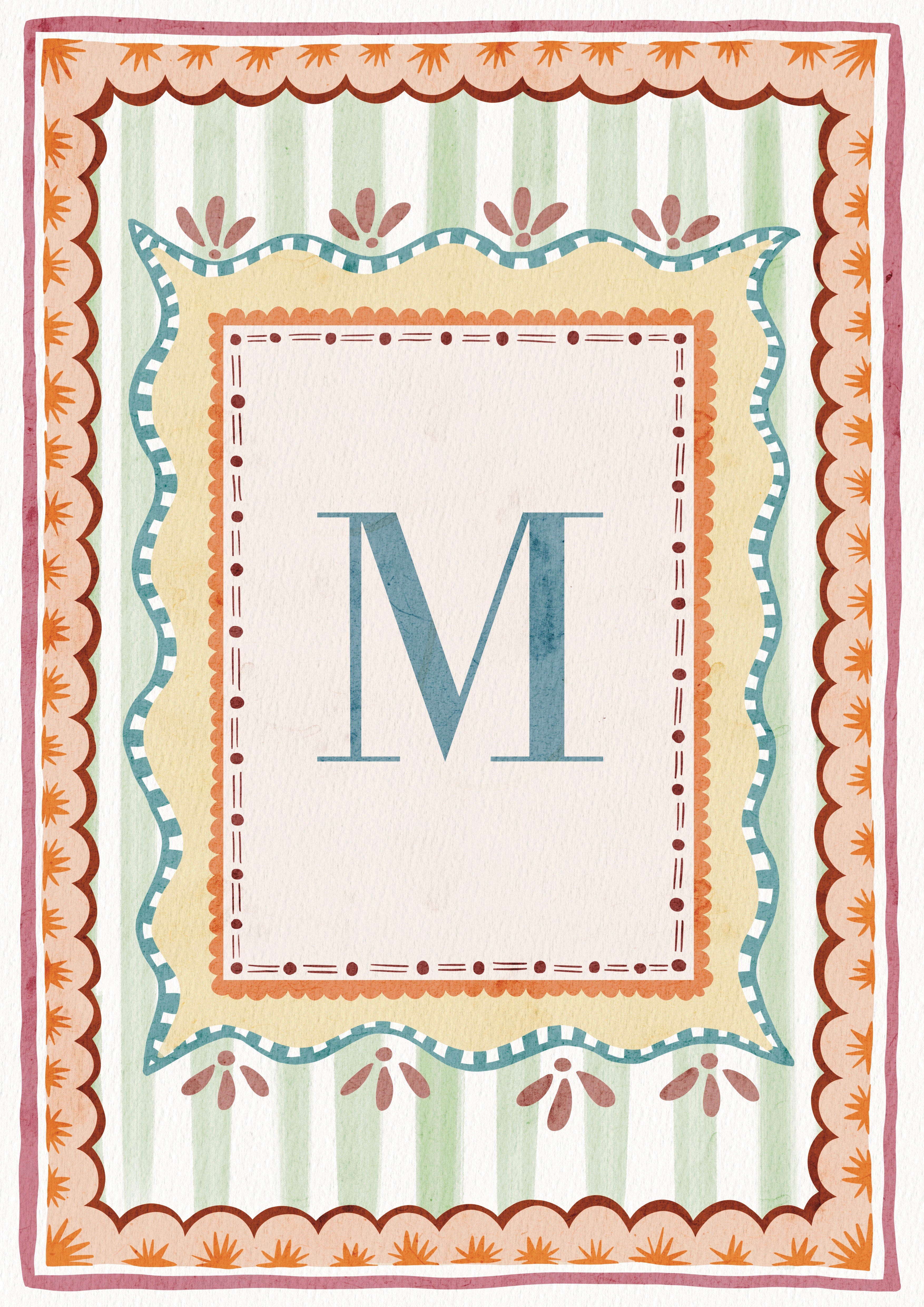 ALPHABET LETTERS ~ Blue / Pink / Green /